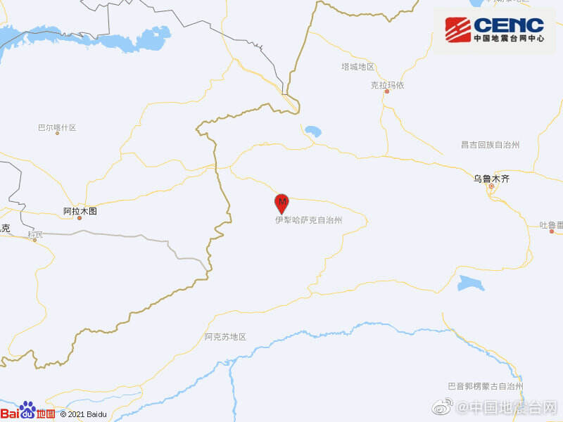 新疆伊犁州巩留县发生4.8级地震