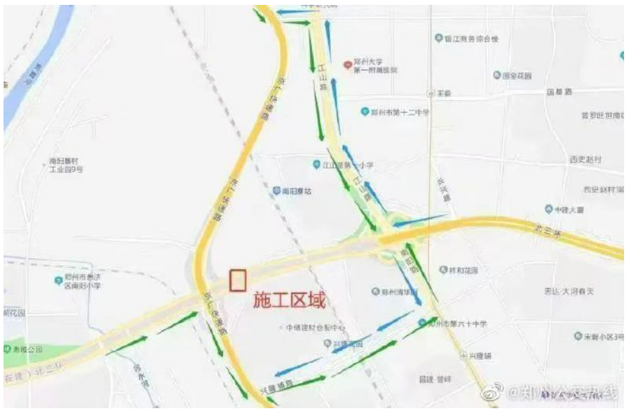 受道路施工影响 郑州多条公交路线临时绕行